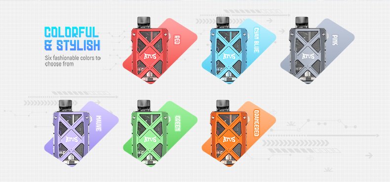 DE012 7000 Puffs Disposable Vapes with rechargeable and adjustable airflow ATVS Vape