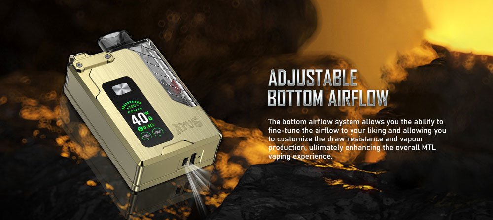 DE012 Disposable Vapes with rechargeable and adjustable airflow ATVS Vape