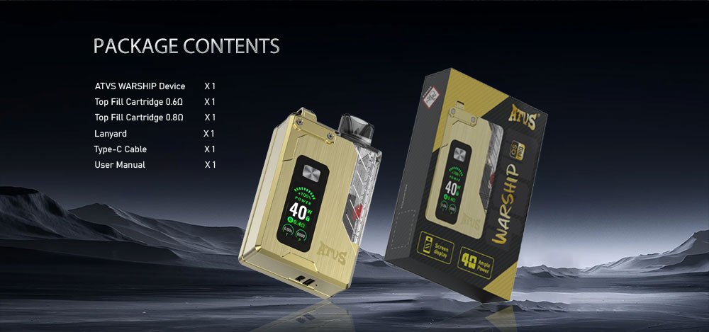 DE012 Disposable Vapes with rechargeable and adjustable airflow ATVS Vape