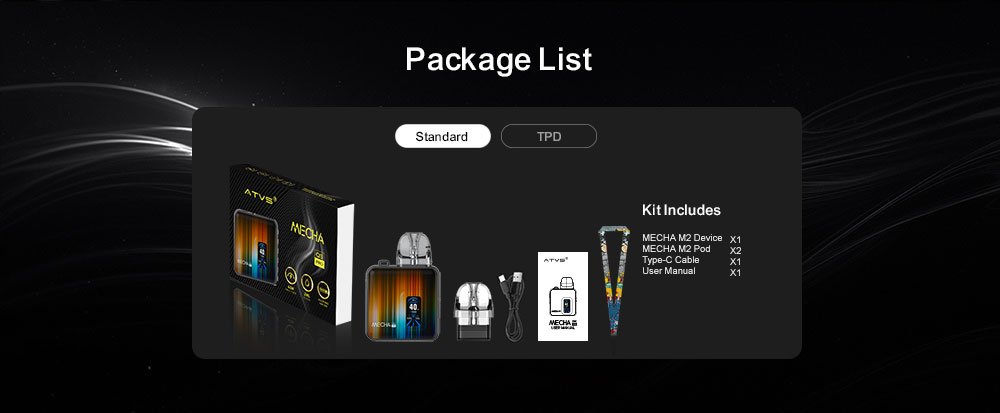 DE019 Refillable Pro Pod Kit System Device ATVS Vape