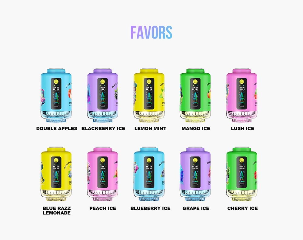 DE027 12000 Puffs Hookah Shisha Vape with rechargeable and adjustable airflow ATVS Vape