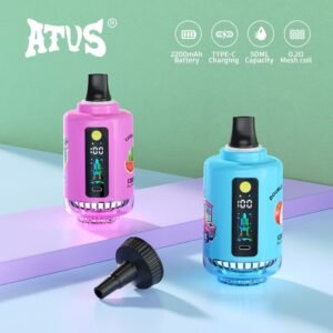 DE027 12000 Puffs Hookah Shisha Vape with rechargeable and adjustable airflow ATVS Vape