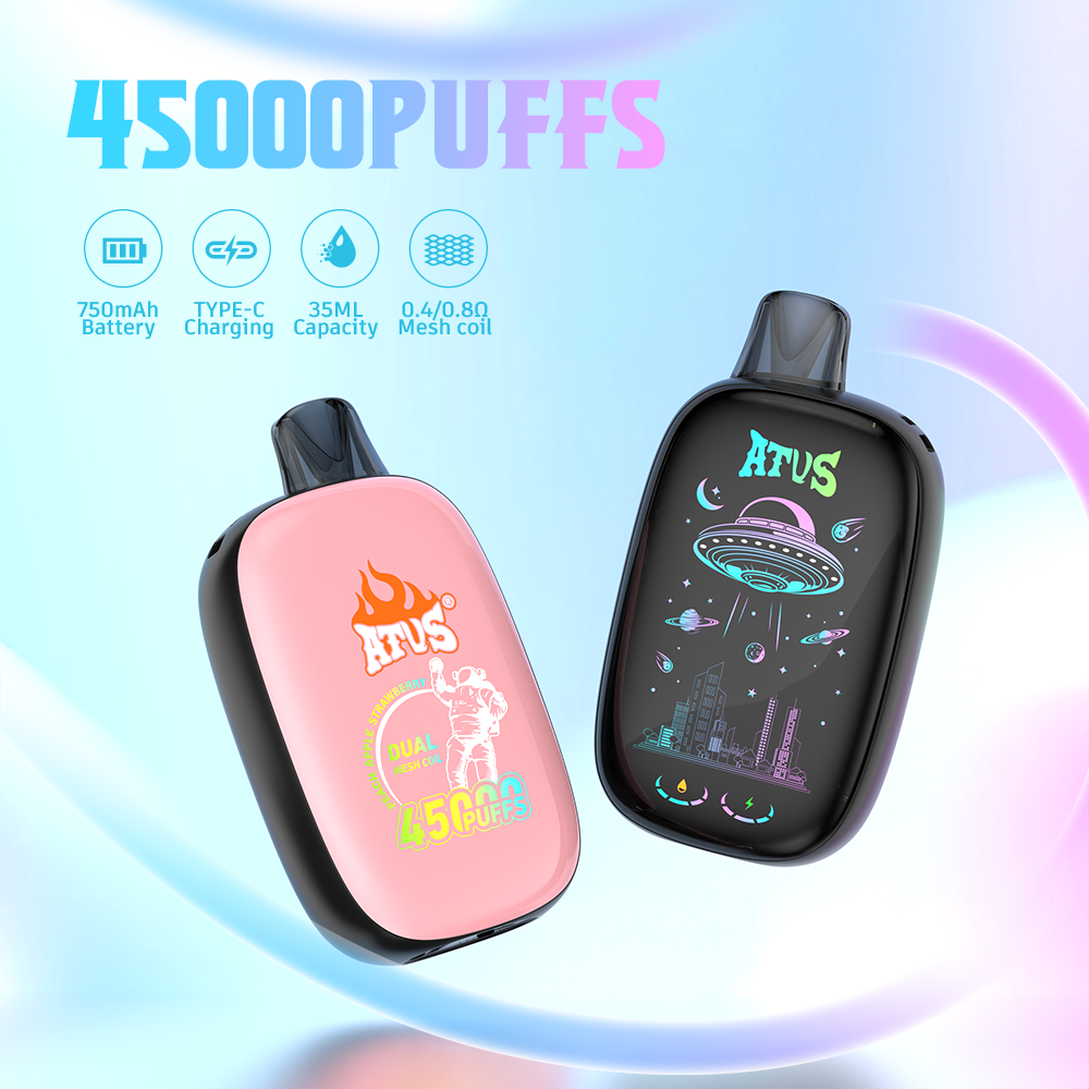 DE027 45000 Puffs Disposable Vape with rechargeable and adjustable airflow ATVS Vape