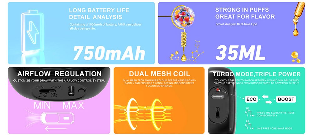 DE027 45000 Puffs Disposable Vape with rechargeable and adjustable airflow ATVS Vape