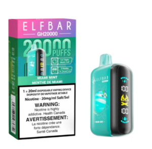 elfbar 20000 puffs miami mint disposable vape